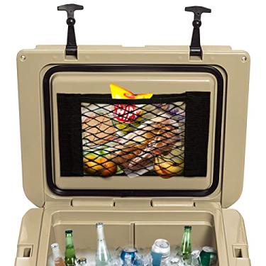 Imagem de Maplefield Inserção organizadora de refrigerador de malha para armazenamento extra anexável rede de armazenamento para acessórios de refrigerador Engel, acessórios de refrigerador RTIC, acessórios para refrigerador Yeti (101 x 50)