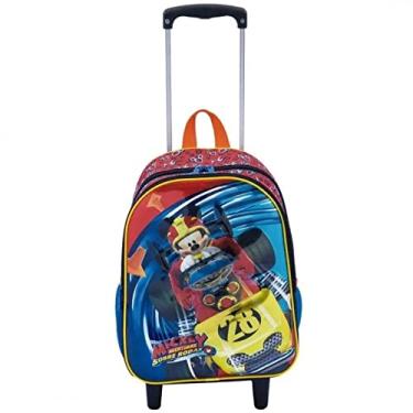 Imagem de Mochila Infantil Mickey Sobre Rodas 19x Rodinhas Média 3d