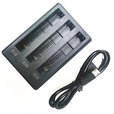Imagem de TECKEEN Estação de suporte para carregador de bateria micro e tipo C para câmera de ação Insta360 ONE X3