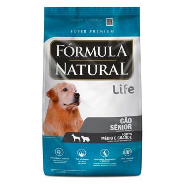 Imagem de Ração Fórmula Natural Life Super Premium para Cães Sênior Raças Médias e Grandes - 15 Kg