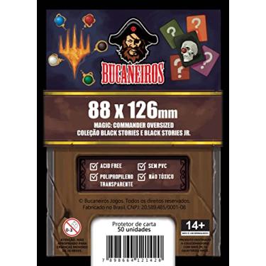 Imagem de Sleeve Customizado para Magic: Commander Oversized/Black Stories (88 x 126)