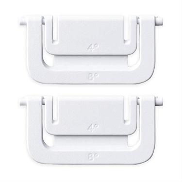 Imagem de HUYUN Substituição da perna do pé de plástico branco para Logit G813/G815/G913/G915 TKL RGB teclado mecânico gamer (1 par de suporte branco)