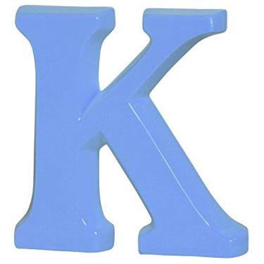 Imagem de Letra K Grande Ceramicas Pegorin Azul Bebe