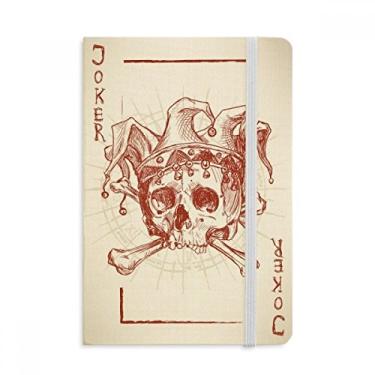 Imagem de Coringa Coringa Coroa Vermelho Esqueleto Padrão Cartão Cartão Caderno Oficial Tecido Rígido Diário Clássico