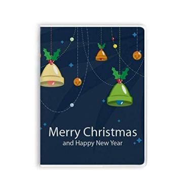 Imagem de Caderno de Natal com capa macia e capa de chiclete Merry Christmas Bell