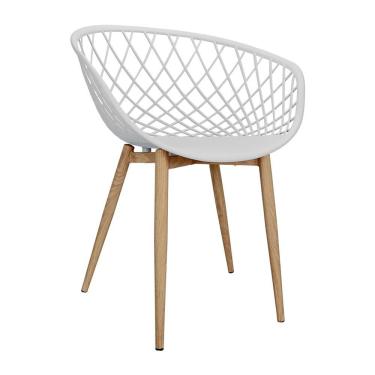 Imagem de Cadeira Poltrona Clarice Sidera Nest Web C/ Apoio De Braço - Branca