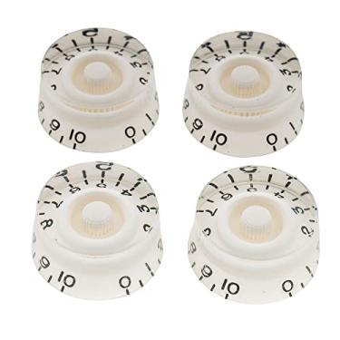 Imagem de Musiclily Pro Imperial Inch Size Knobs Guitarra Speed para EUA Estilo Les Paul, Branco(4 Peças)