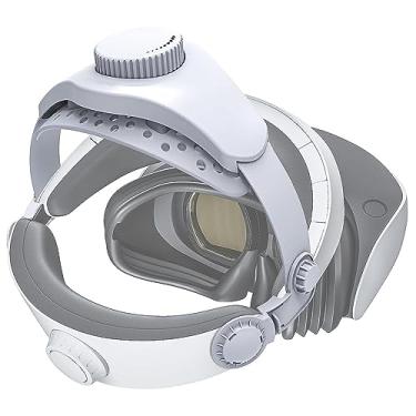 Imagem de Faixa de cabeça ajustável para Playstation VR2, faixa de cabeça leve e redutora de pressão para PSVR2, melhora o suporte e o conforto do fone de ouvido VR, compatível com PS5 VR2. (faixa de cabeça PS VR2 não incluída)