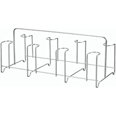 Imagem de Porta Copos Suporte Escorredor de 8 Lugares Cromado Organização Cozinha