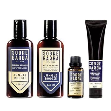 Imagem de Kit para Barba - Shampoo + Balm + Óleo + Modelador Sobrebarba Jungle Boogie