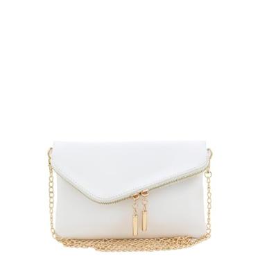 Imagem de FashionPuzzle Bolsa de noite com envelope, Branco, One Size