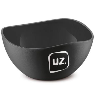 Imagem de Kit 48 Cremeiras 300ml Pote Sobremesa Açaí Sorvete Petiscos Preto Cumbuca Tigela Plástico Uz