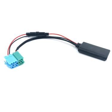 Imagem de Biurlink-Mini Conector ISO para Renault Auto Rádio  Bluetooth 5.0  Aux Cabo Adaptador  Verde  Azul