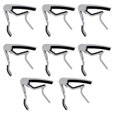 Imagem de Capotrastes Alumínio p/ Guitarra/Violão Kit 8