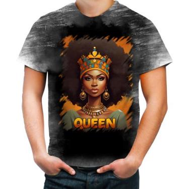 Imagem de Camiseta Desgaste Rainha Africana Queen Afric 12 - Kasubeck Store