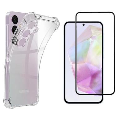 Imagem de Kit Capa Capinha Para Samsung Galaxy A35 Case Air Anti Impacto Transparente + Pel�cula De Vidro Temperado 3d Full Cover (Transparente + Vidro 3d)