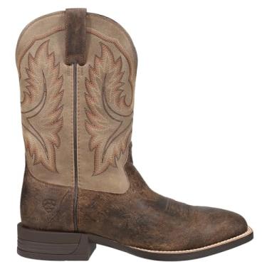 Imagem de Ariat Bota masculina Wilder Western, Cinza/marrom antigo bomber, 38