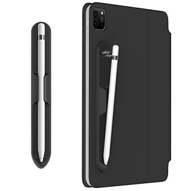 Imagem de LOVE MEI Adesivo de suporte de iPencil para Apple Pencil 1ª/2ª geração, adesivo de silicone forte [design de fixação magnética] acessórios para canetas stylus iPad