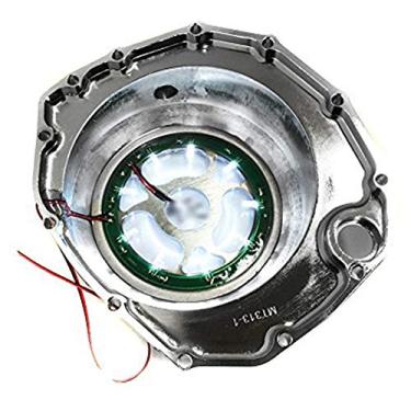 Imagem de NBX- Capa de embreagem de motor transparente cromada de LED branco para compatível com Suzuki GSXR1300 Hayabusa 1999-2013 / Suzuki B-king 2008-2009