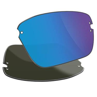 Imagem de Vaep Lentes de reposição polarizadas para óculos de sol Costa Del Mar Galveston 06S9073 - Azul gelo