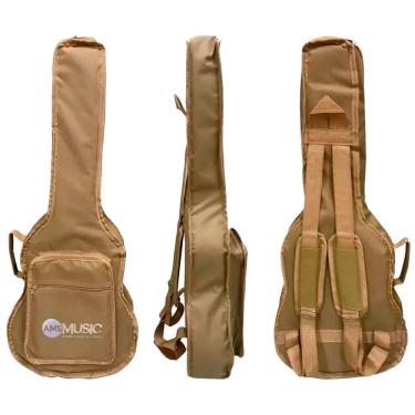 Imagem de Bag Capa Acolchoada Cargo Luxo Para Violão Baby Bege