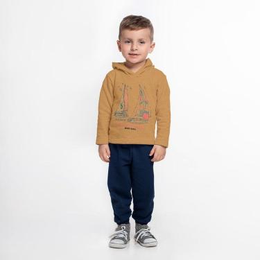 Imagem de Conjunto Bebê Menino Moletom com Capuz Barco