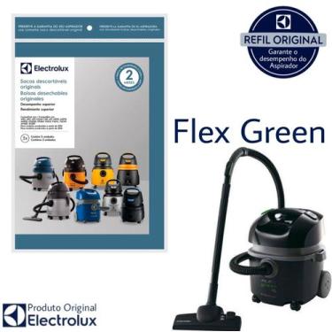 Imagem de Kit 3 Sacos Aspirador de Pó Electrolux Original - FLEX Green (CSE10)