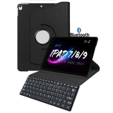 Imagem de Capa teclado Case para iPad Apple 7ª 8ª 9 ª Geração 10,2 - Álamo, Pret