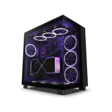 Imagem de Gabinete Gamer NZXT H9 Elite Mid Tower CM-H91EB-01 Superior, Lateral e