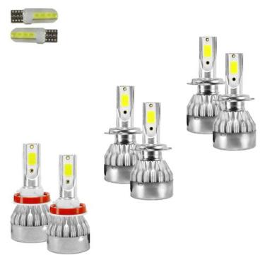 Imagem de Kit ultra led renault fluence 2015/2018 20000 lúmens 6500k (h7h7h11) -