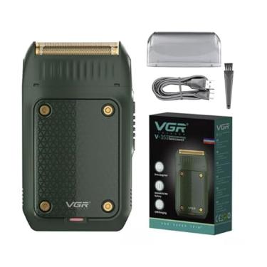 Imagem de Máquina de barbear elétrica profissional VGR para homens aparador de barba portátil mini barbeador recarregável V-353