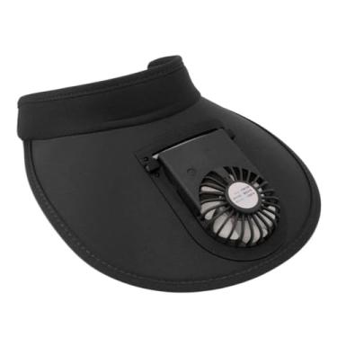 Imagem de Chapéu de Viseiras Solares Com Ventilador para Mulheres, Proteção Solar de Grande área, Chapéu Com Ventilador de Velocidade do de 3 Engrenagens para Mulheres e Crianças,