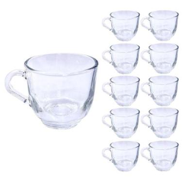 Imagem de Conjunto C/10 Xícaras De Chá Vidro 150ml Transp. Praticasa