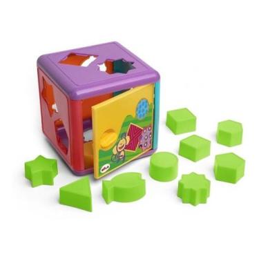 Imagem de Cubo De Encaixes - Brinquedo Didático C/ 10 Peças - Elka
