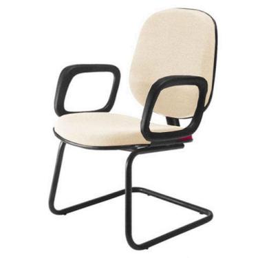 Imagem de Cadeira Diretor Interlocutor para Escritório Linha Uno Bege - Design O