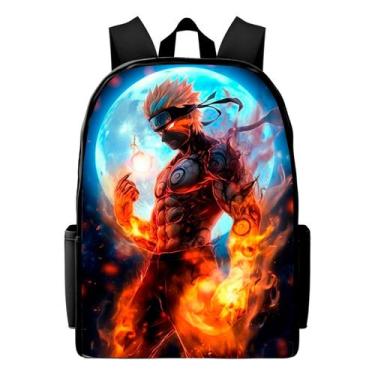 Imagem de Mochila Infantil Estampada Lançamento Naruto anime Bolsa Escolar - Kau