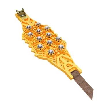 Imagem de Generic Corrente de neve para carro, corrente antiderrapante, acessório para ciclismo, garras de neve, corrente de emergência, corrente de lama para pneu, Amarelo