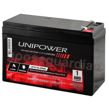 Imagem de Bateria 12v Unipower Alarme Cerca Elétrica Segurança Cftv