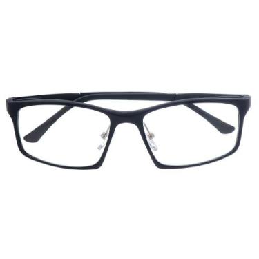 Imagem de Armação De Óculos Grau Masculino Retangular Bulgária Preto - Palas Eye
