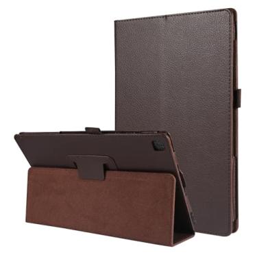 Imagem de ZZOUGYY Capa de tablet para Samsung Galaxy Tab A7 10.4 T500 T505 T507 (versão 2020), capa fina de couro leve com suporte fólio para Galaxy Tab A7 10,4 polegadas 2020 SM-T500 SM-T505 SM-T507 (marrom
