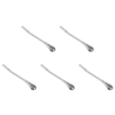 Imagem de Canudos de Filtro para Beber Yerba Mate Bombilla, 5 Peças, Canudo de Aço Inoxidável, Colher Filtrada para Conjunto de chá Mate