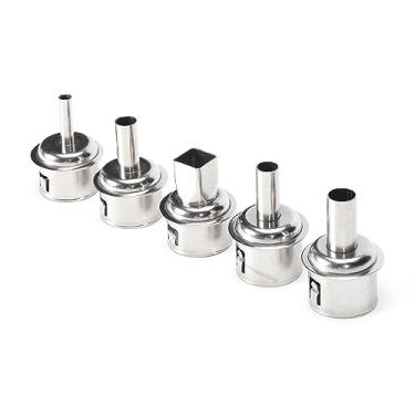 Imagem de WEP #3300 Conjunto de bicos de pistola de ar quente tipo troca rápida (5 peças) compatível apenas com estação de retrabalho de ar quente WEP 959D, 992D-III