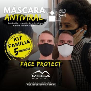Imagem de Máscara Antiviral - Kit Família - Face Protect - Mega Sport