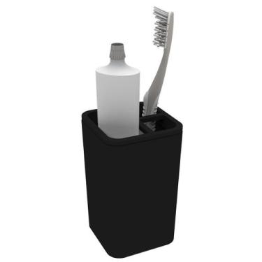 Imagem de Suporte Porta Escovas De Dente Creme Dental Para Pia Banheiro - Sopran