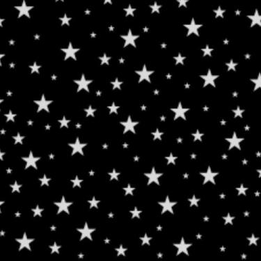 Imagem de Tnt estampado estrelas prata / base preta 1,40 m x 25m - DEXA TNT