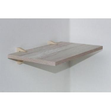 Imagem de Prateleira MDF Reta c/ Suporte PEAD  Mezzo Bianco 20x60 D-Core - D-COR