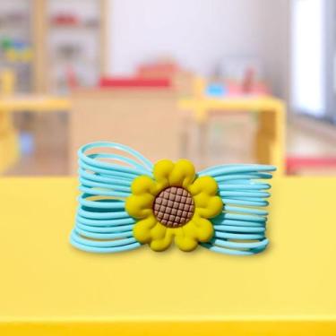 Imagem de Laço Infantil ou Pet Emborrachado Girassol, Verde água