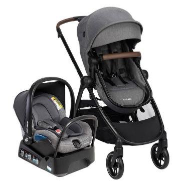 Imagem de Carrinho com Bebê Conforto e Base Travel System Anna³ Trio Select Grey - Maxi-Cosi