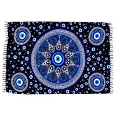 Imagem de Canga Praia Olho Grego Mandala Moda Verão Beach Poliéster - BALI, New 
