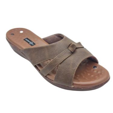 Imagem de Sandália Confortável feminina Magnética KENFOOT - BEM ESTAR, Marrom, 3